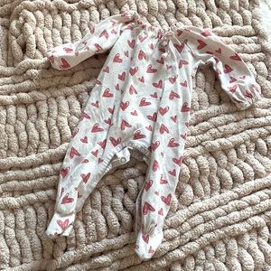 Pink Long sleeve footie